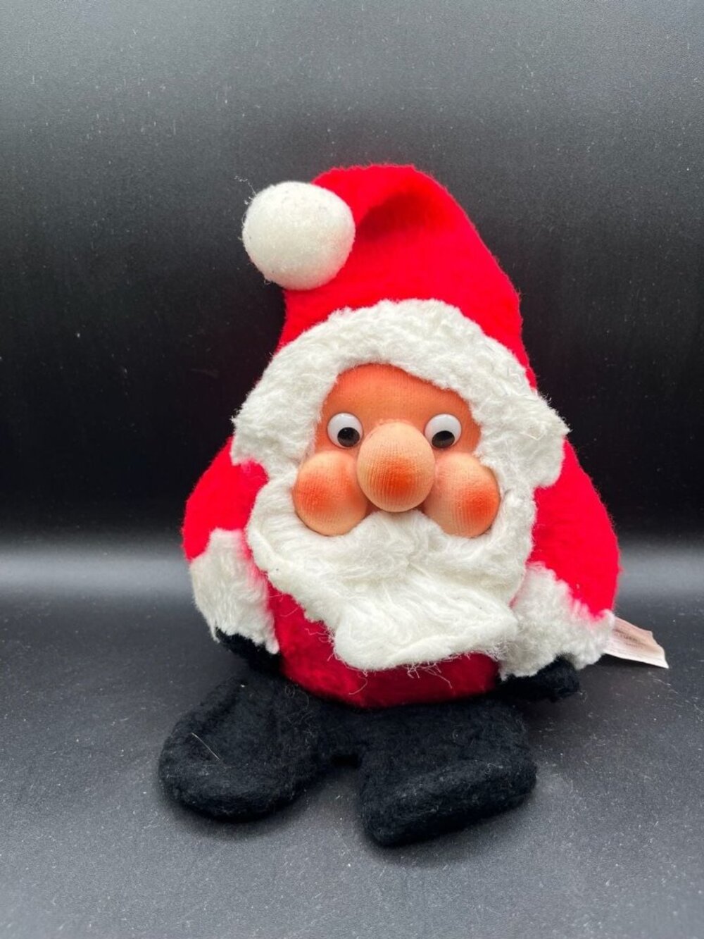 Vintage 1982 Rennoc Santakins Santa Claus Plush Rubber Face Doll✅